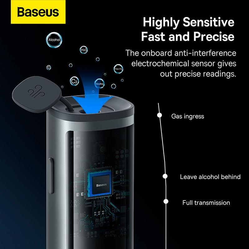 Алкотестер Baseus SafeJourney Pro Series Breathalyzer Grey (CRCX060014) - фото 8