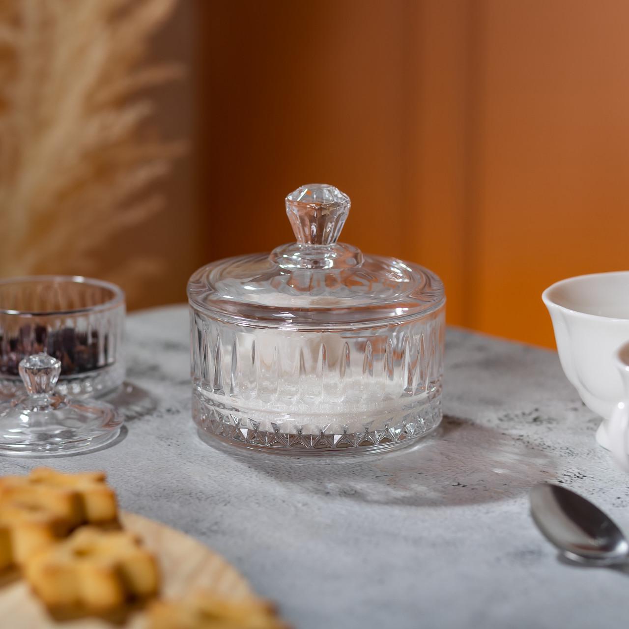 Конфетница с крышкой стеклянная Ø 10 см круглая - фото 5 Конфетница с крышкой стеклянная Ø 10 см круглая - фото 5