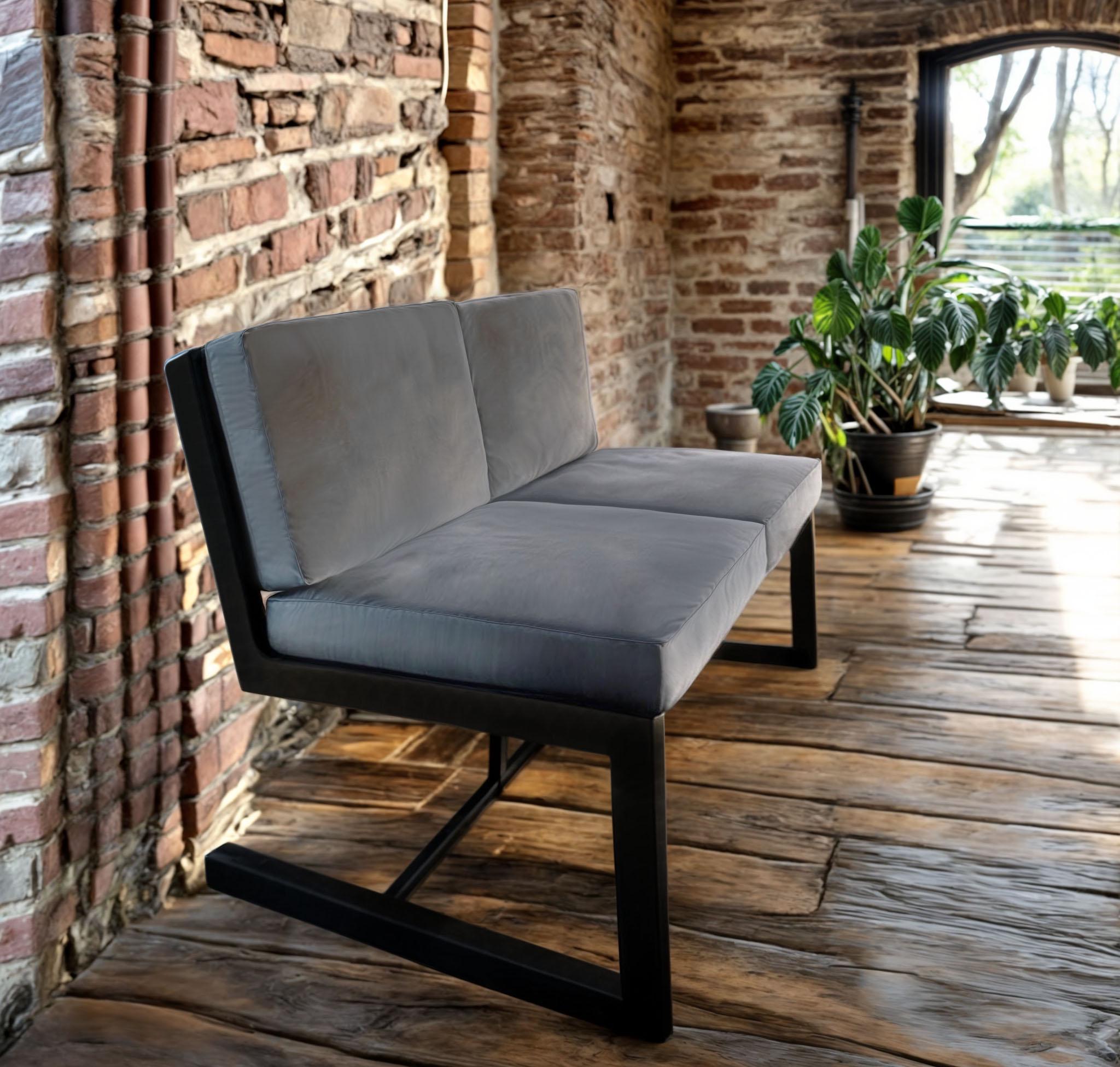 Диван металевий Tobi Sho Флекс DV6 з подушками 750х1560х700 мм велюр 29/Світло-сірий (DV069083) - фото 1 Диван металевий Tobi Sho Флекс DV6 з подушками 750х1560х700 мм велюр 29/Світло-сірий (DV069083) - фото 1