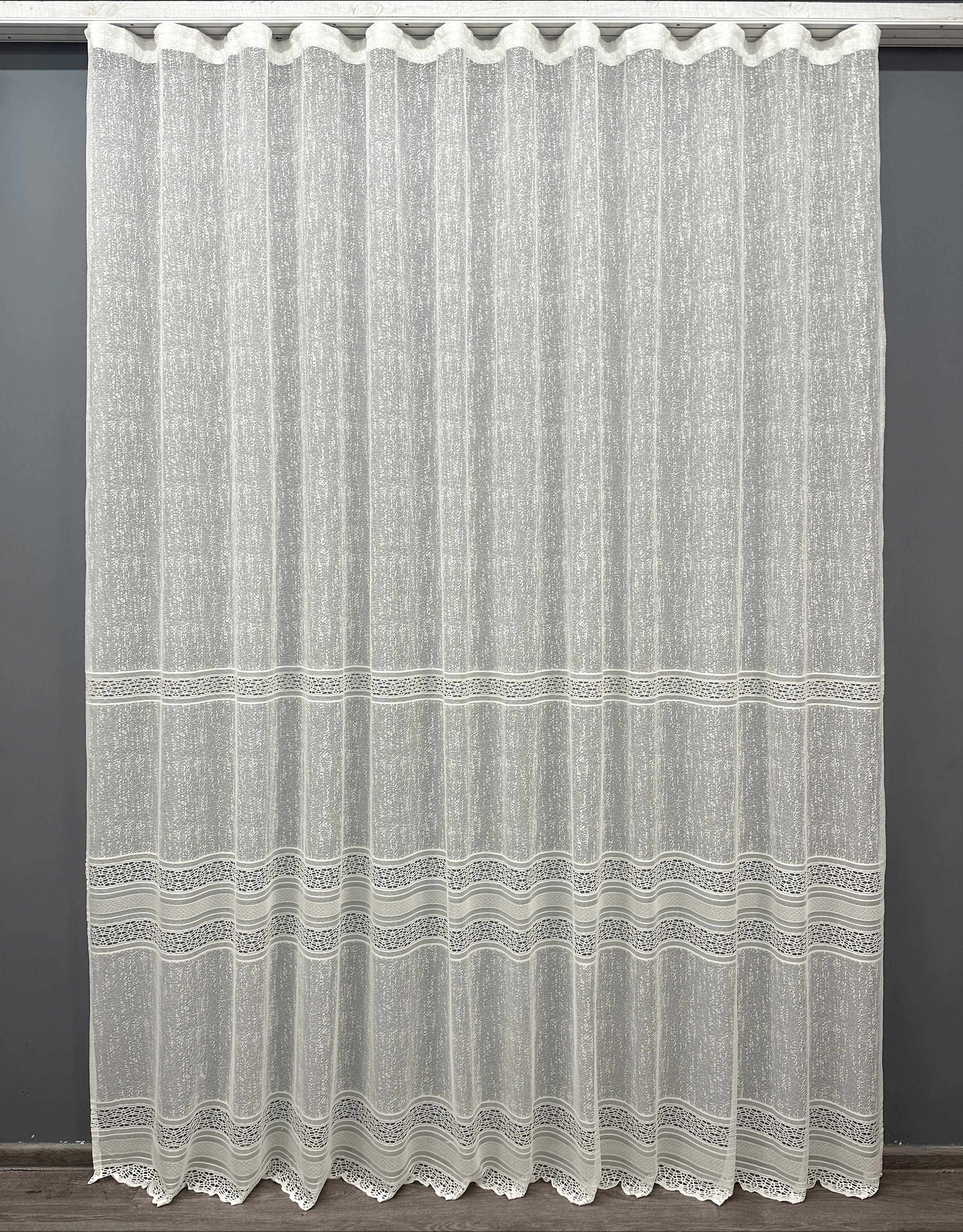 Тюль VR-Textil 1548т жаккард 300х270 см Кремовый (42-0470) Тюль VR-Textil 1548т жаккард 300х270 см Кремовый (42-0470)