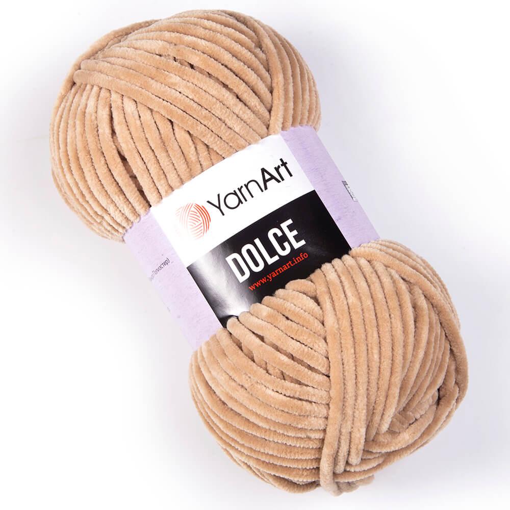 Пряжа велюровая YarnArt Dolce 747 Бежевый (2358)
