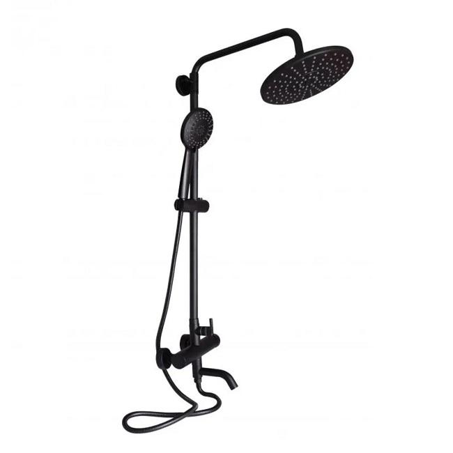 Душова система Lidz Aria 06P-BES k35 прямий вилив Black (SD00049493)