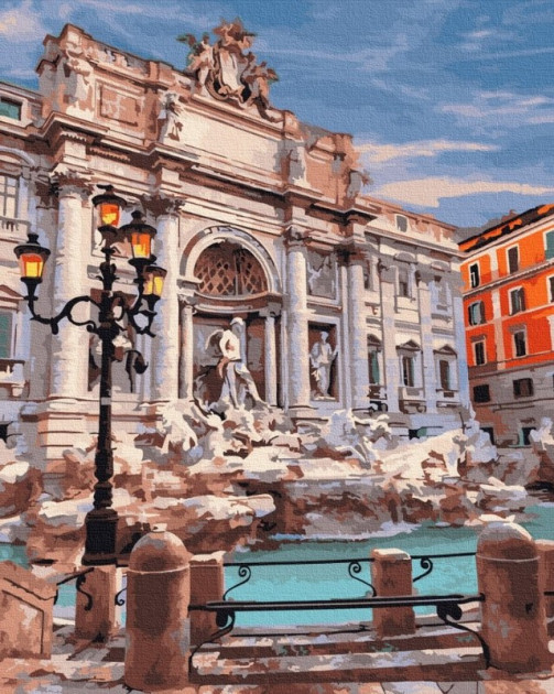 Картина по номерам Brushme Фонтан Ди Треви Рим (GX29709) Картина по номерам Brushme Фонтан Ди Треви Рим (GX29709)