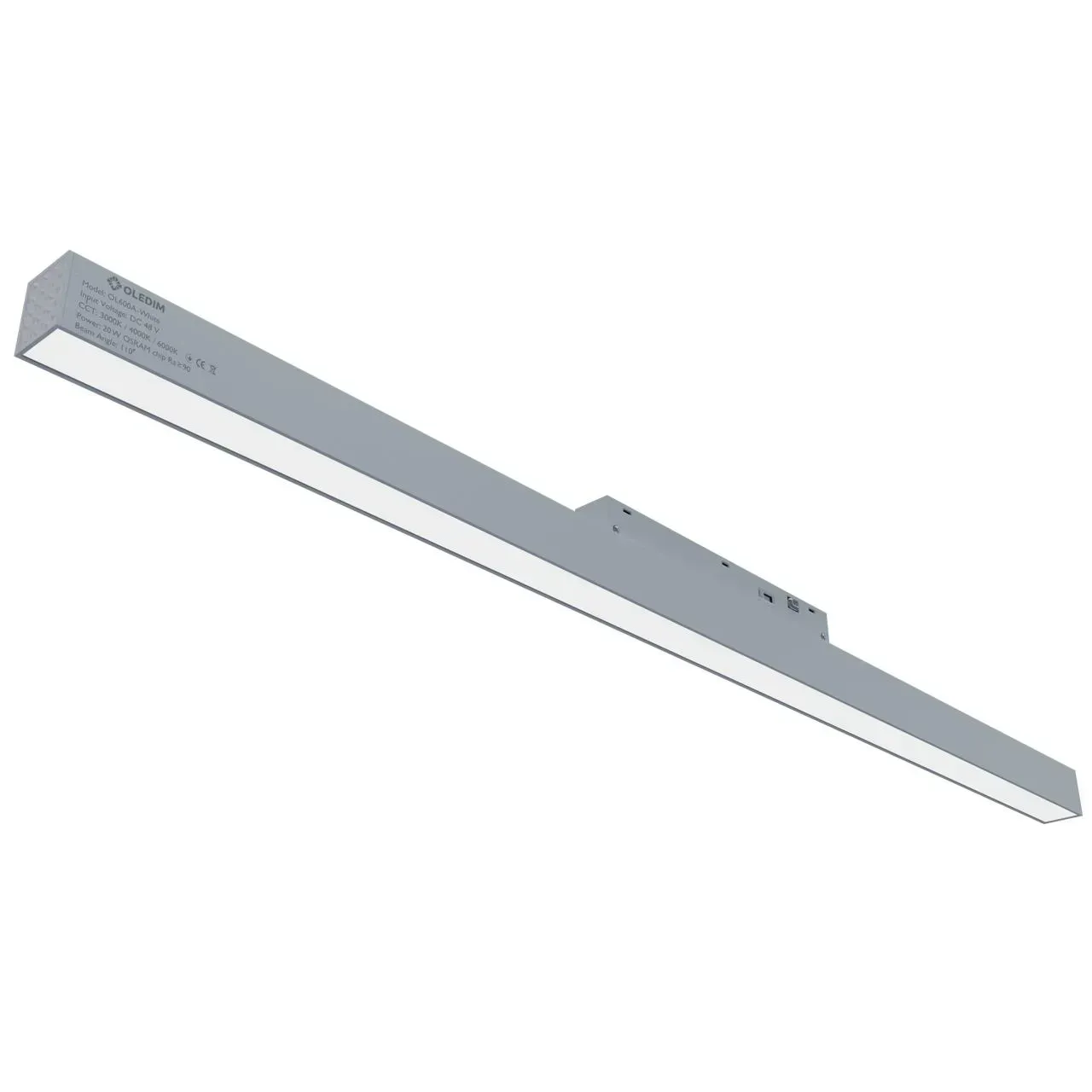 Светильник трековый магнитный OL600A 20W 3CCT 3000/4000/6000K Белый (33026119)