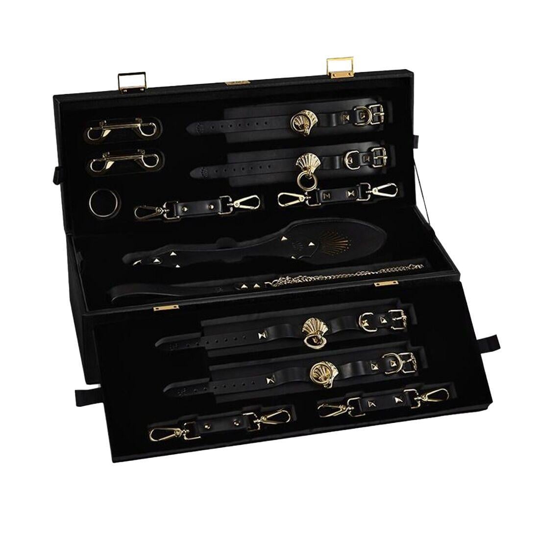 Набор для BDSM ZALO Bondage Play Kit кожа/кристалл Swarovski в кейсе 10 пр. (34672127)