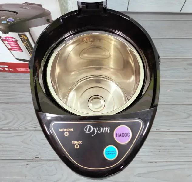 Термопот электрический Duet Thermo Pot Genius D-858 с ручным насосом 900 Вт (16048-1) - фото 6