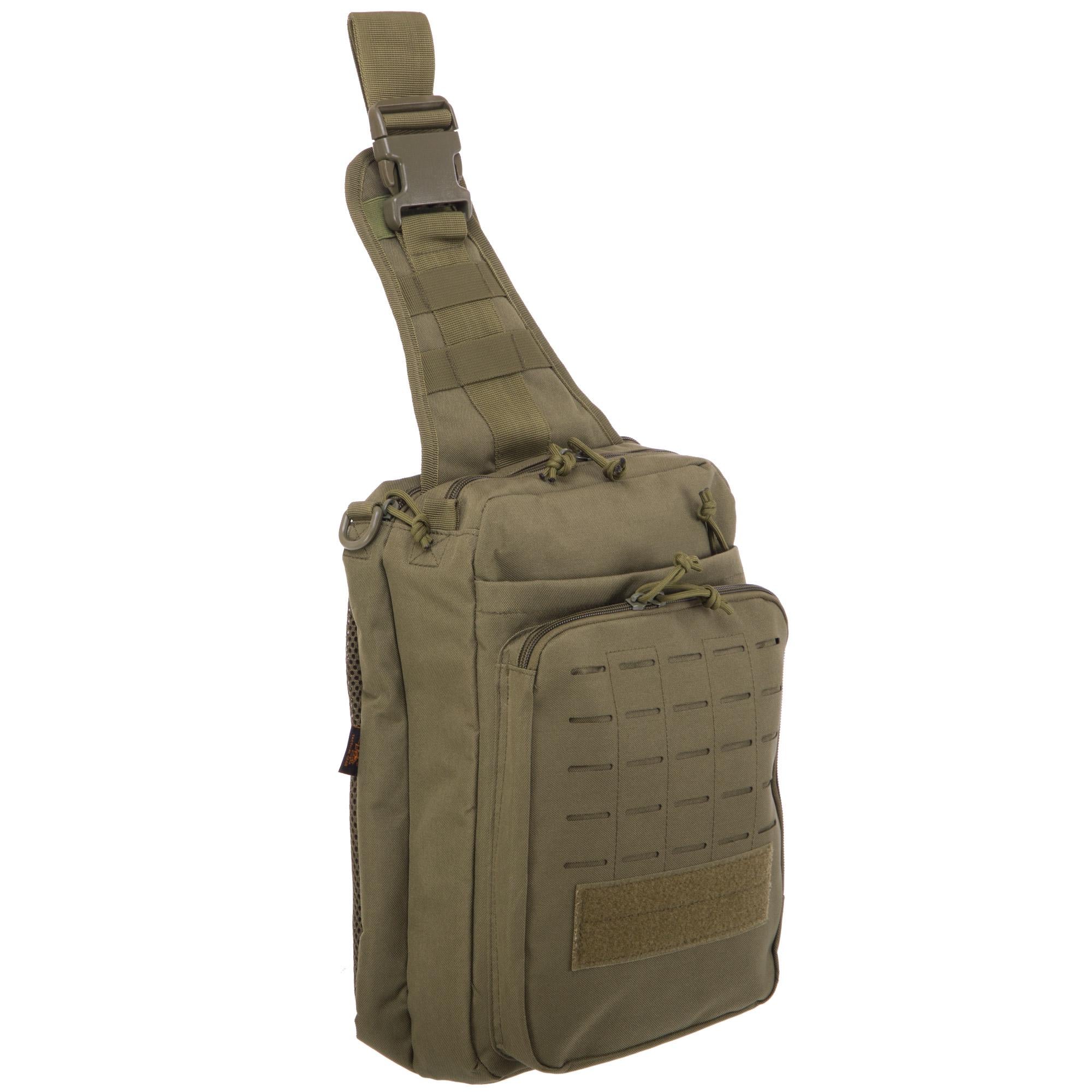 Сумка-слинг с одной лямкой SILVER KNIGHT 33x23x10 см 8 л Оливковый (YF-273)