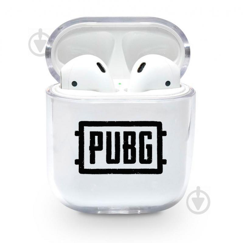 Прозрачный силиконовый чехол Apple AirPods с рисунком - PUBG (KAP1238)