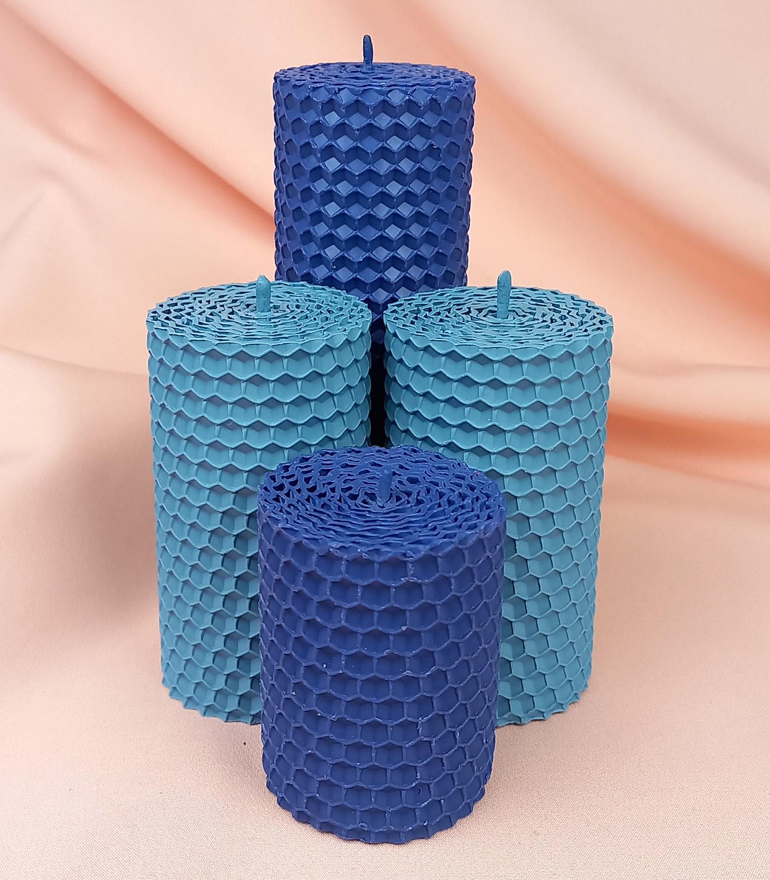 Подарунковий набір свічки крафтові з вощини №48/5 (11824853) - фото 3