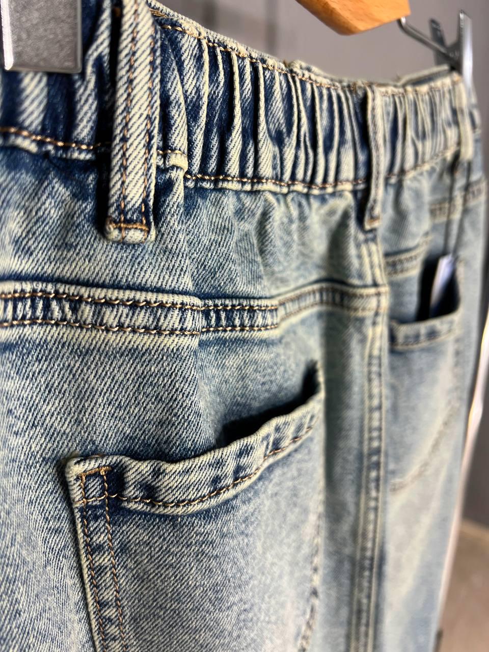 Юбка женская джинсовая Liana 381 ниже колена резинка на талии разрезы по бокам на пуговицах р. 33 Голубой (3578) - фото 3 Юбка женская джинсовая Liana 381 ниже колена резинка на талии разрезы по бокам на пуговицах р. 33 Голубой (3578) - фото 3