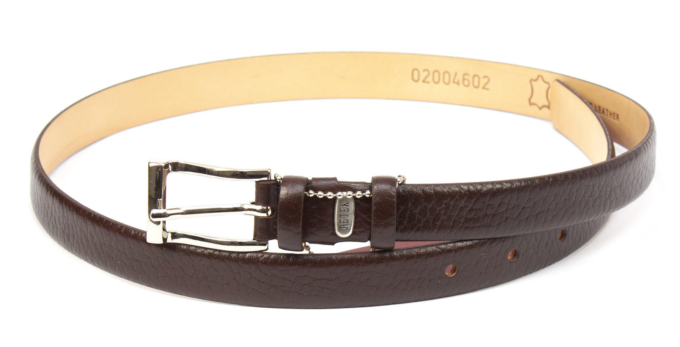 Ремінь жіночий Petek 2004602 шкіряний Коричневий