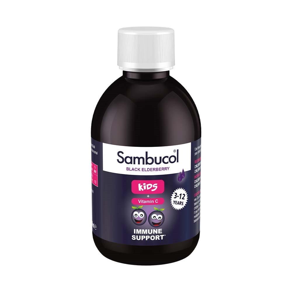 Самбукол сироп для иммунитета Sambucol Kids Liquid Черная бузина/Витамин С для детей от 3 лет 230 мл - фото 2