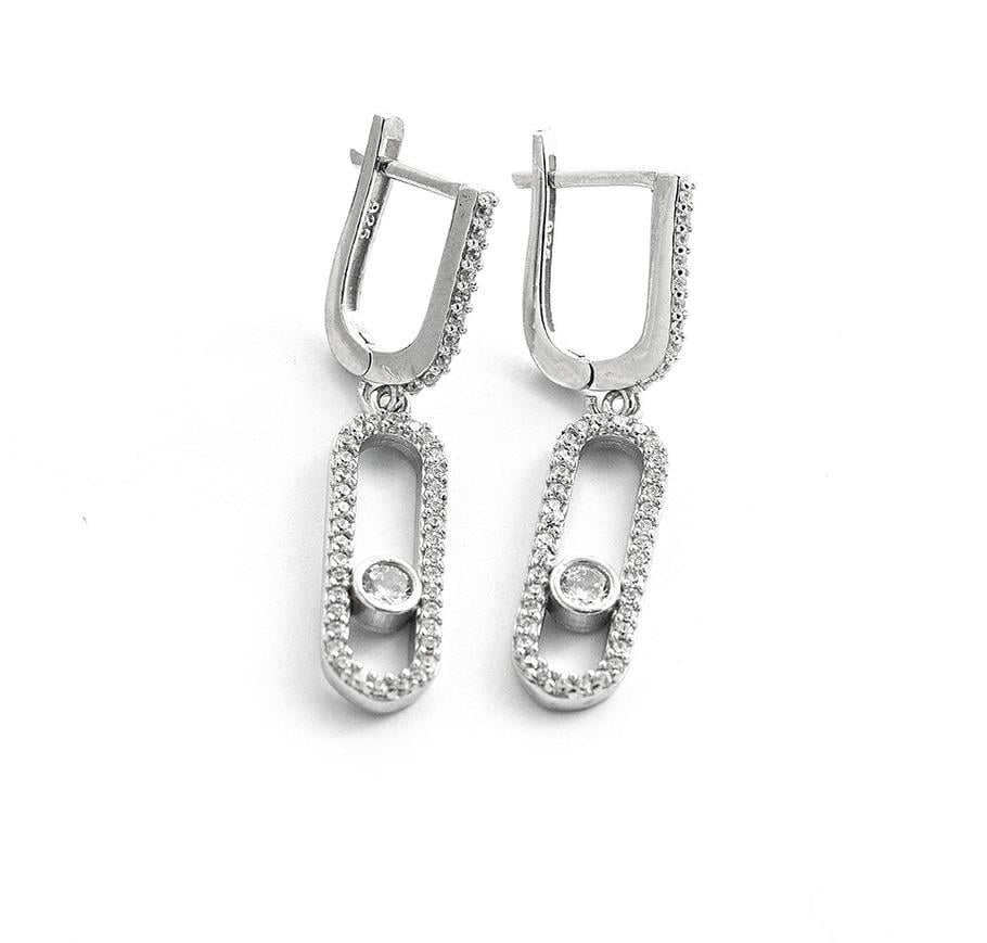 Серьги серебряные Maxi Silver 9432 Messika (89432)