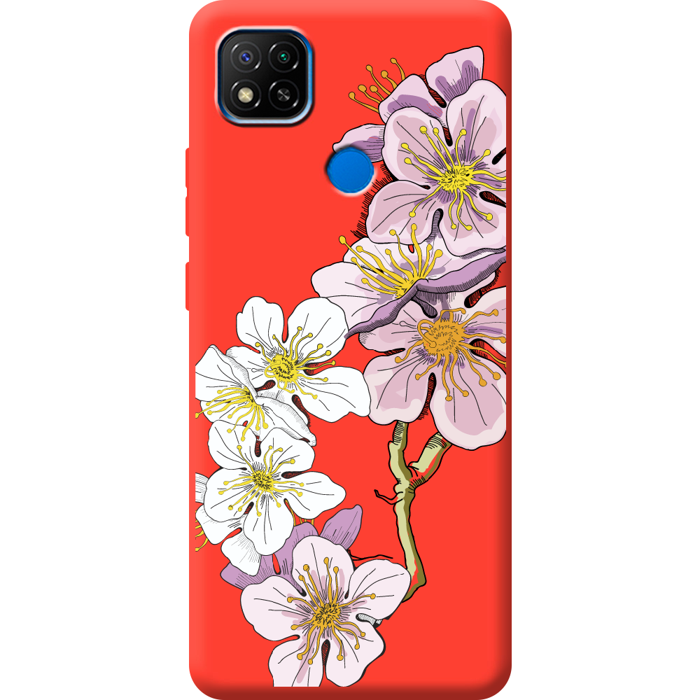 Чехол BoxFace Xiaomi Redmi 9C Cherry Blossom Красный силикон (40879-cc4-44021)