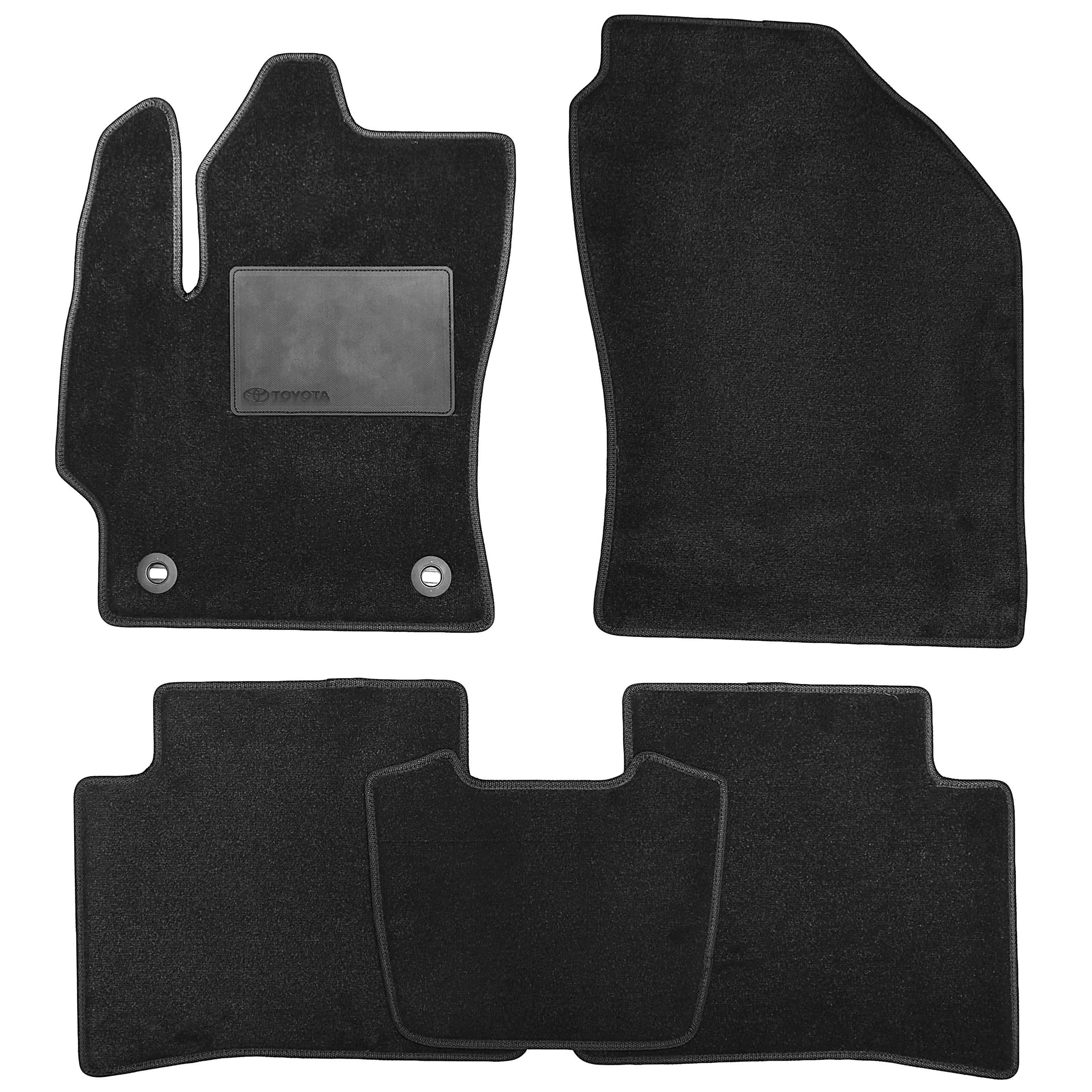 Коврики в салон для Toyota Corolla '19- текстильные Черный (167233)