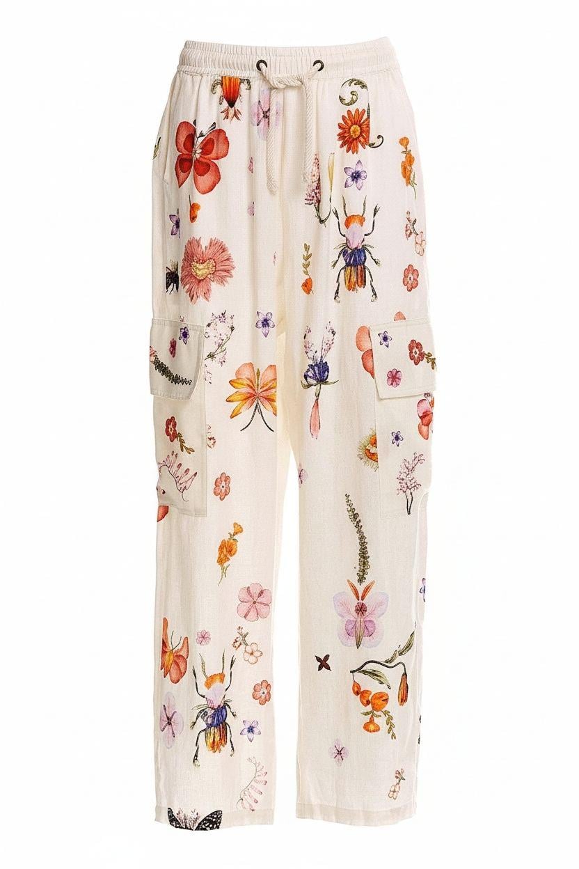 Брюки женские летние Agua Bendita М Молочный (19320)