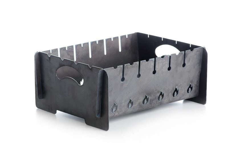 Мангал разборной Сила 2 мм на 6 шампуров с чехлом и перчатками напольный (57318)