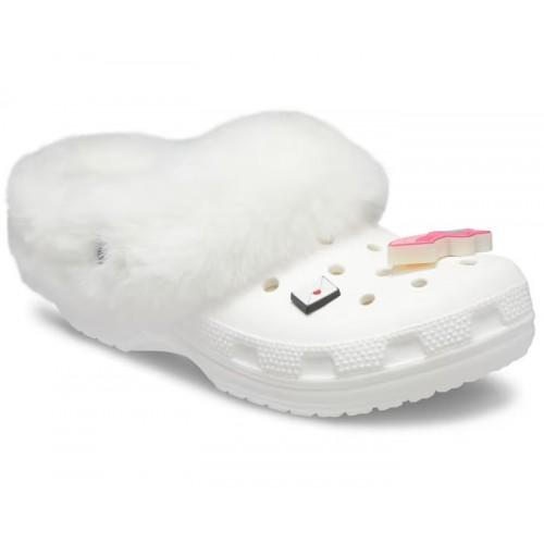 Сабо Crocs Classic Mammoth Charm р. W10/EUR 40-41 White (8242579) - фото 5