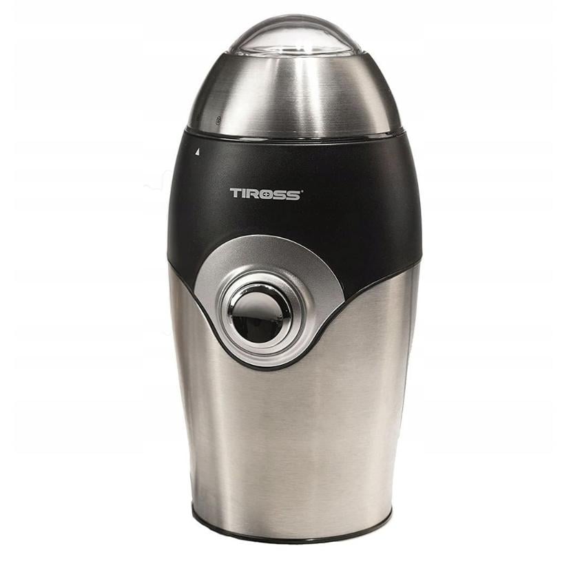 Кофемолка электрическая Tiross TS530 150 Вт Нержавеющая сталь/Черный (26712183)