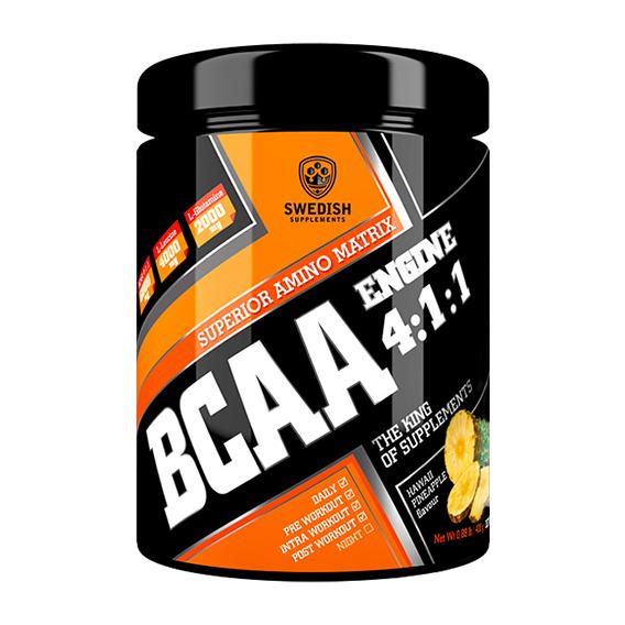 Аминокислота BCAA для спорта Swedish Supplements BCAA Engine 4:1:1 400 г 30 порций Hawaii Pineapple