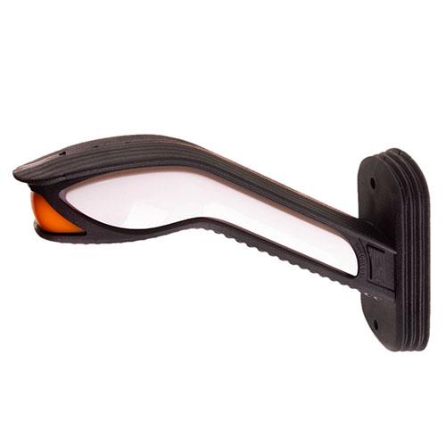 Габарит рога KOBRA большой Neon Led Dynamic 24 V 100x190x60 мм Grey (202008-D 24V)