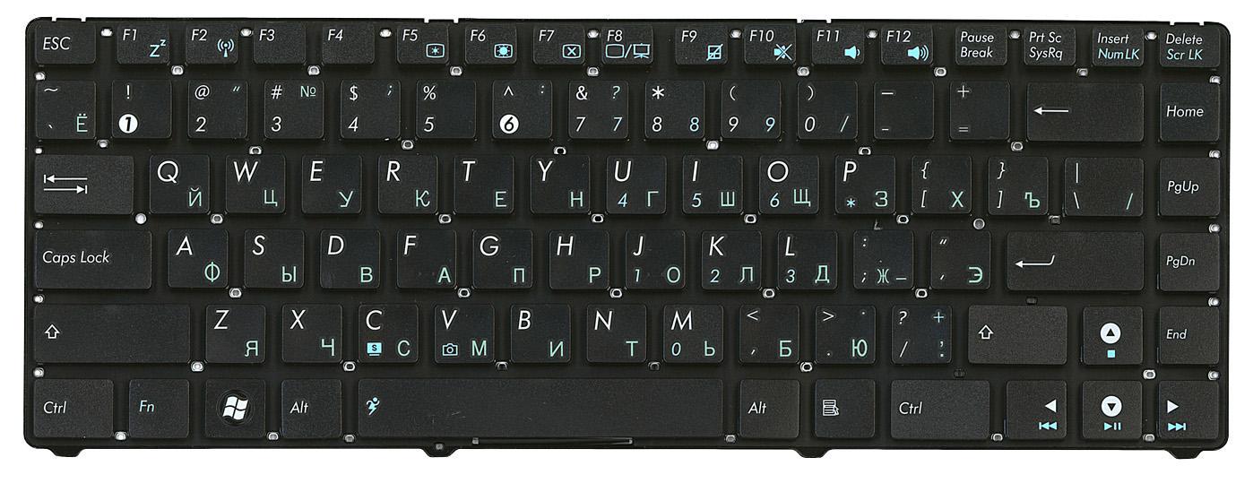 Клавіатура для ноутбука Asus EEE PC 1215 Black