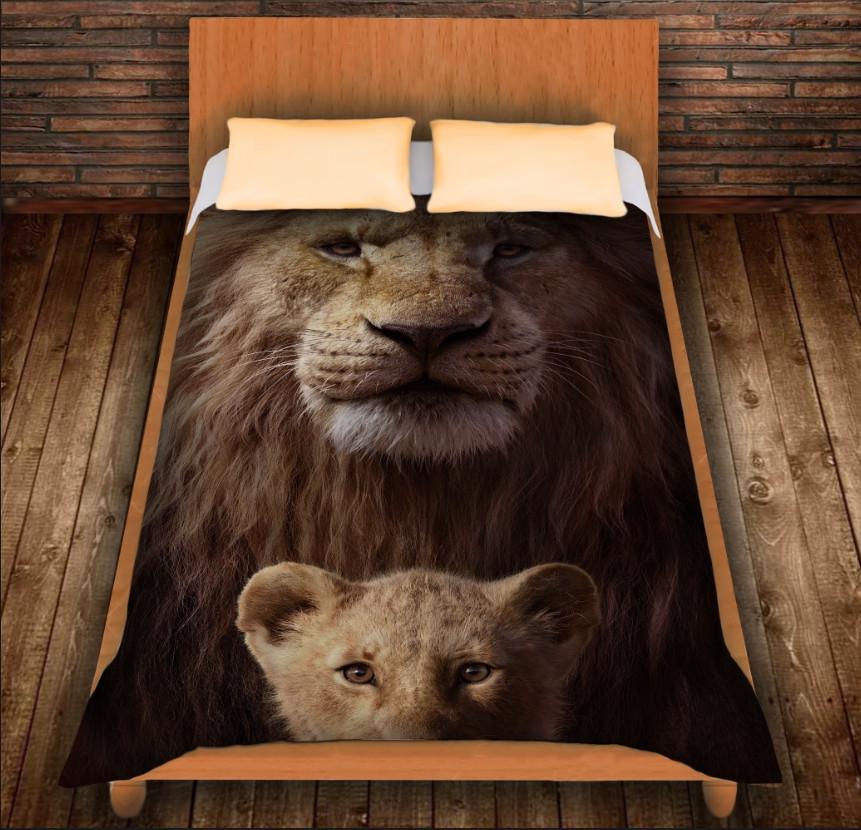 Плед с 3D принтом Симба и Муфаса Король Лев 150x200 см (epi_0247)