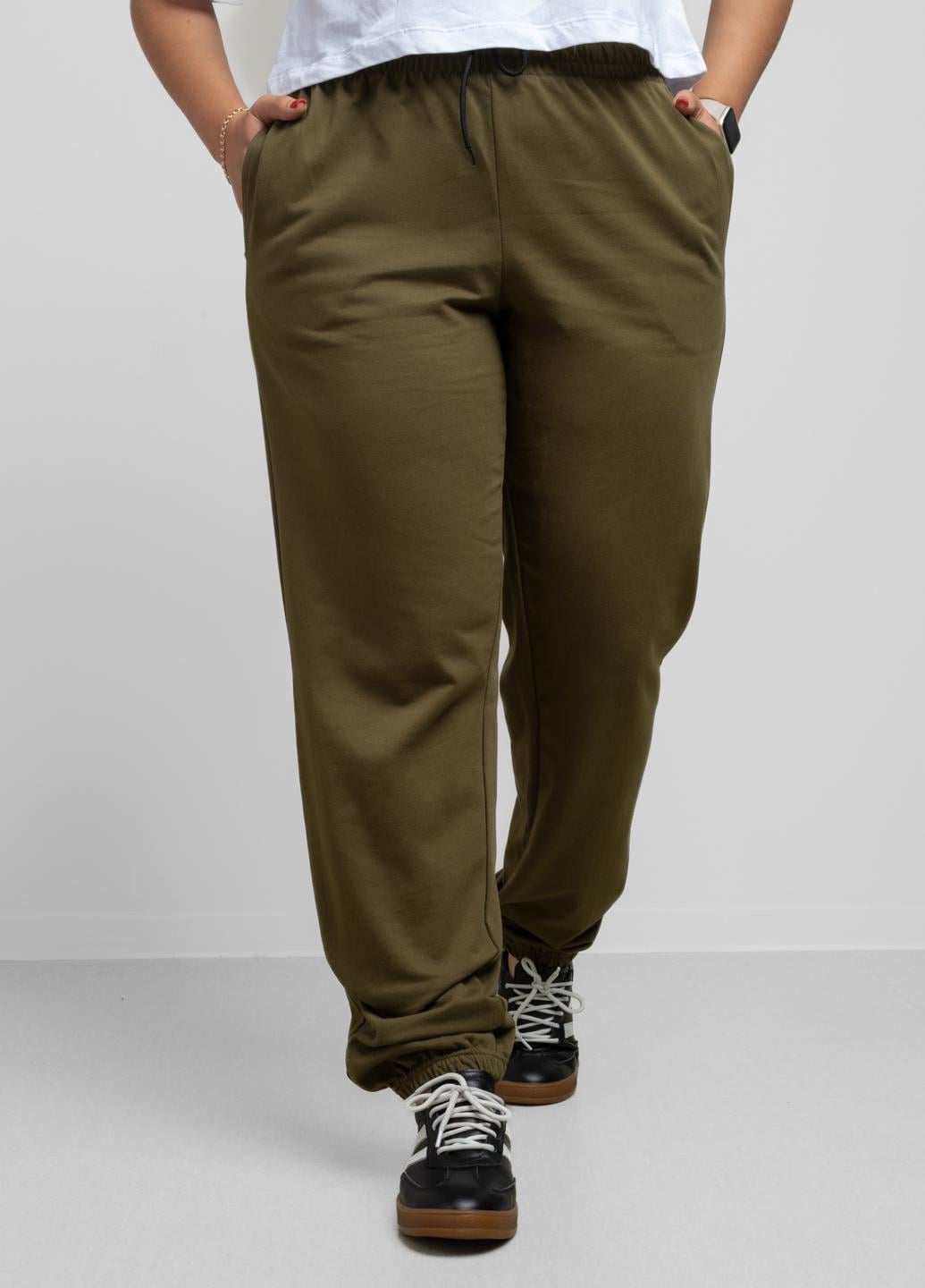 Спортивные штаны женские Power 103075 р. 48 Хаки (103075_48)