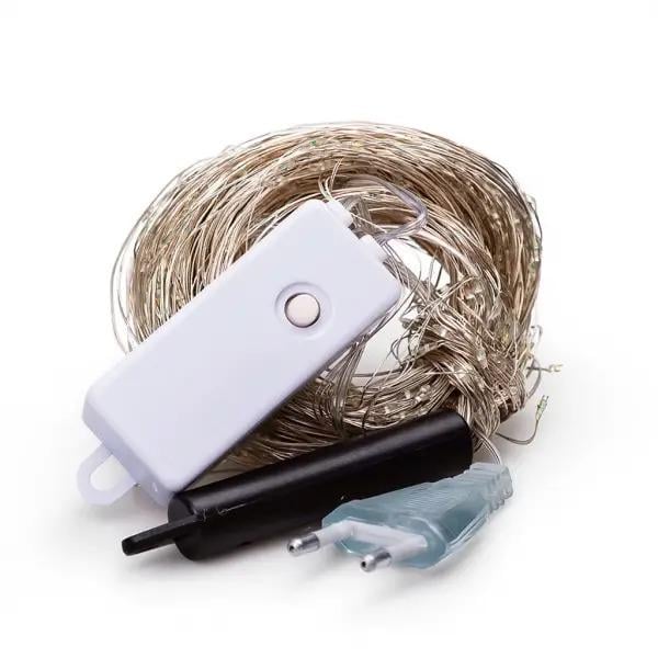 Гирлянда Конский хвост 600 LED 20 нитей 3 м Белый свет (1733015W) - фото 4