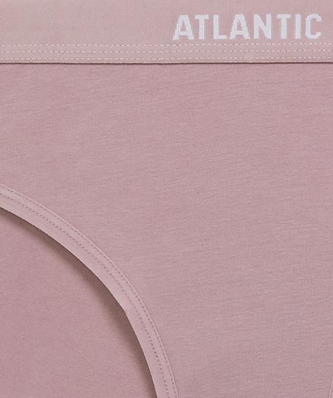 Набор трусов-бикини женских Atlantic 3CLP-012 средней посадки с широкой резинкой L Бежевый/Розовый/Зеленый (2610925184) - фото 4