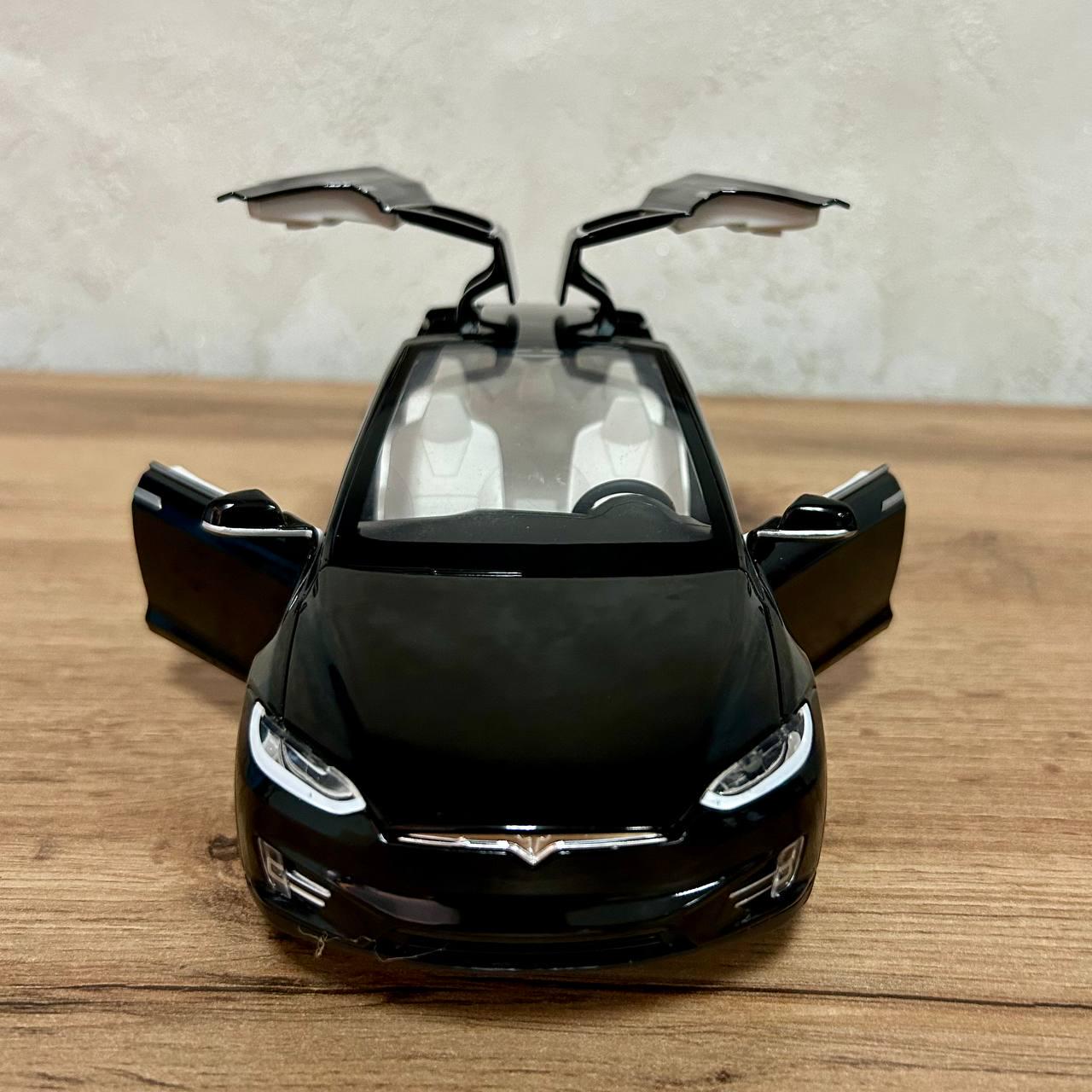 Игрушечная машинка Tesla Model 1:24 металлическая Черный (2403C black) - фото 4