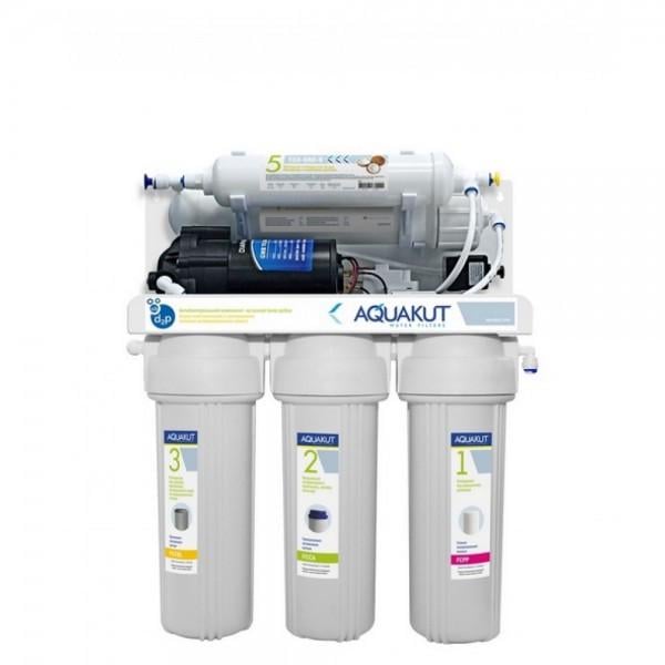 Фильтр обратного осмоса Aquakut RO-5 АRA-01 с помпой 75G (104-171)