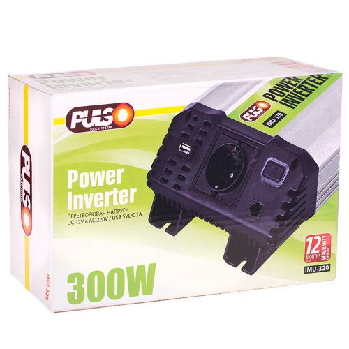 Преобразователь напряжения PULSO/IMU 320/12V-220V/300W/USB-5VDC2.0A - фото 2 Преобразователь напряжения PULSO/IMU 320/12V-220V/300W/USB-5VDC2.0A - фото 2