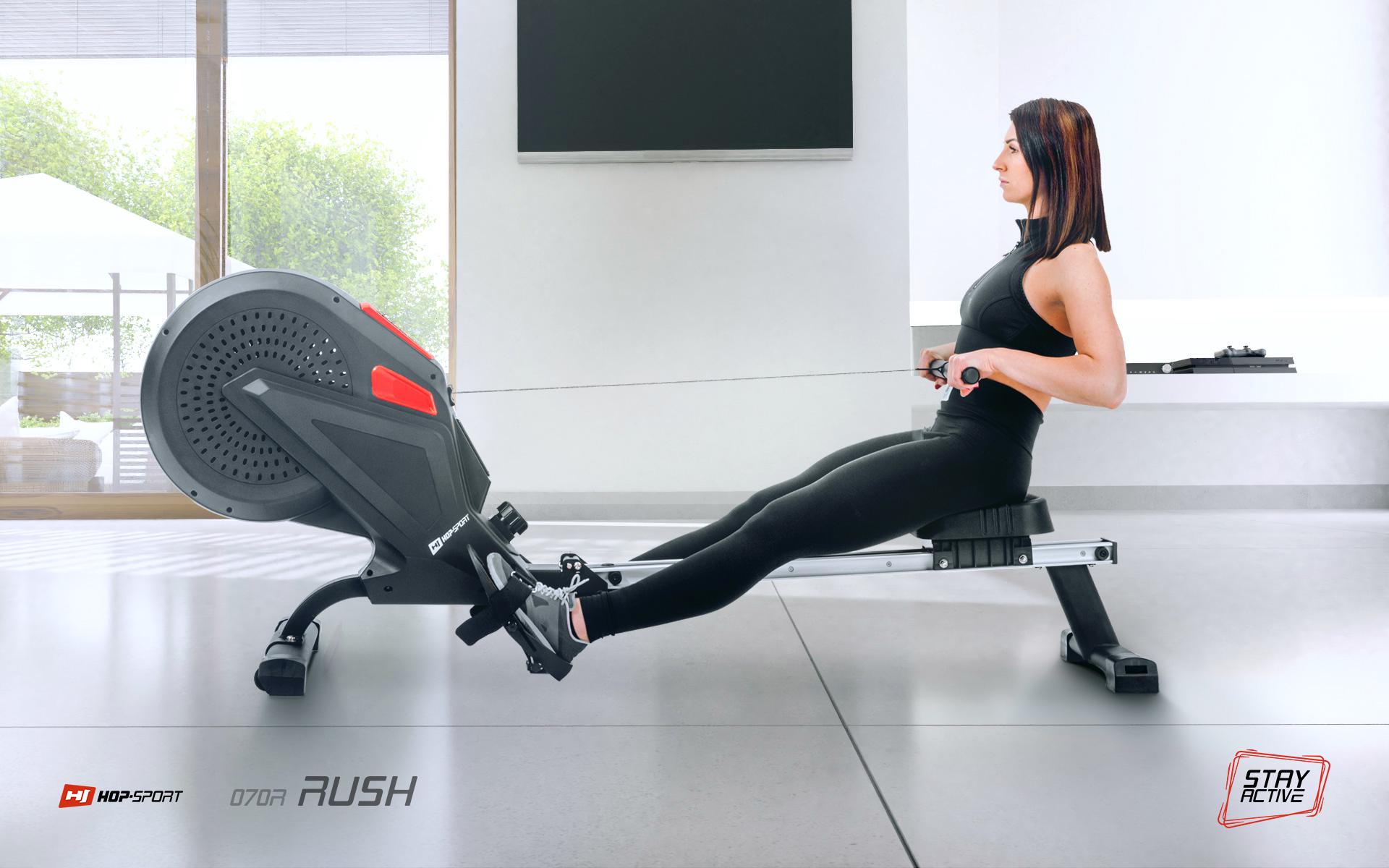 Гребной аэромагнитный тренажер Hop-Sport HS-070R Rush - фото 2 Гребной аэромагнитный тренажер Hop-Sport HS-070R Rush - фото 2