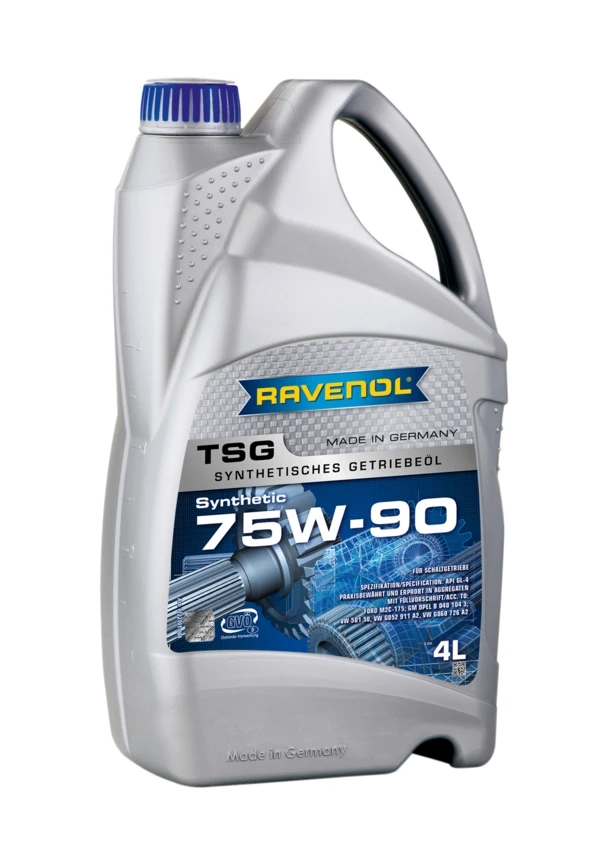 Трансмиссионное масло RAVENOL TSG 75W-90 синтетика 4 л (1222101-004)
