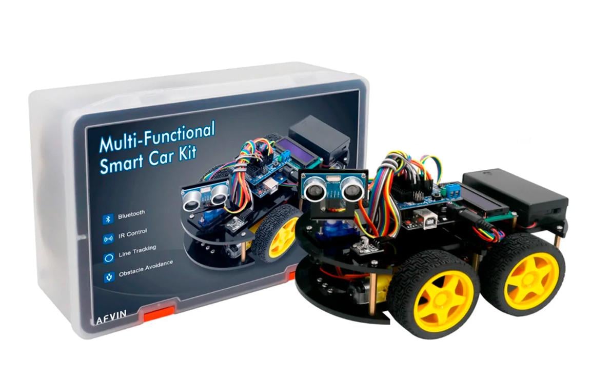 Учебный набор робототехники UNO Robot Car Kit V 3.0 машинка-робот для  изучения Arduino