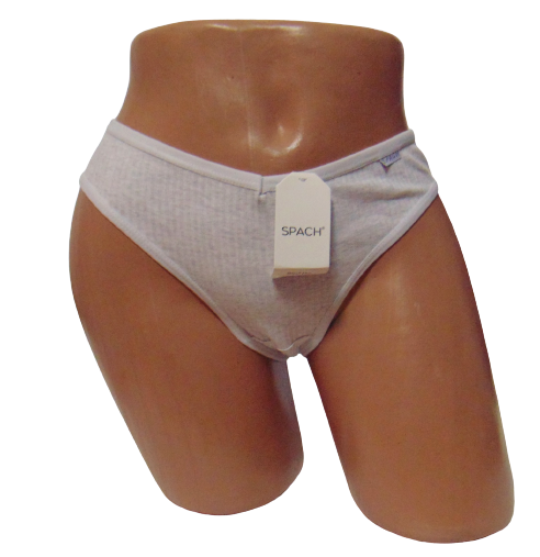 Женские трусики бразилиана Spach 6402 в рубчик хлопковые S-M Светло-серый (1922030794) Женские трусики бразилиана Spach 6402 в рубчик хлопковые S-M Светло-серый (1922030794)