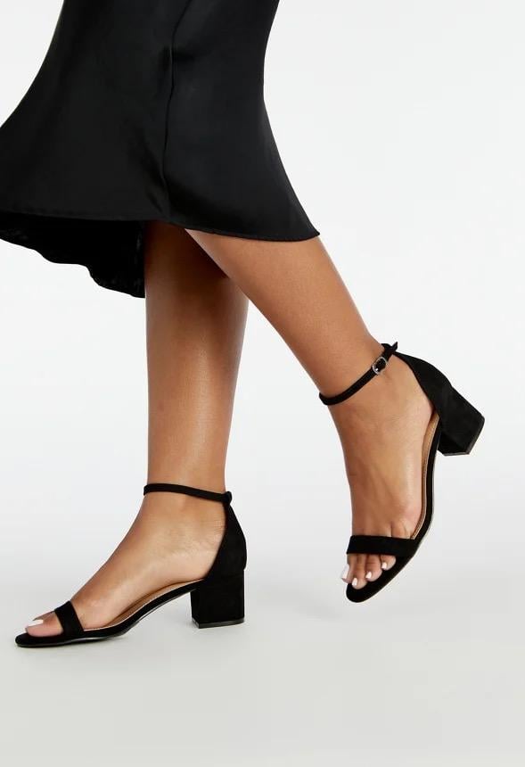 Сандалі JustFab на підборах р. 43 Чорний (8594643)