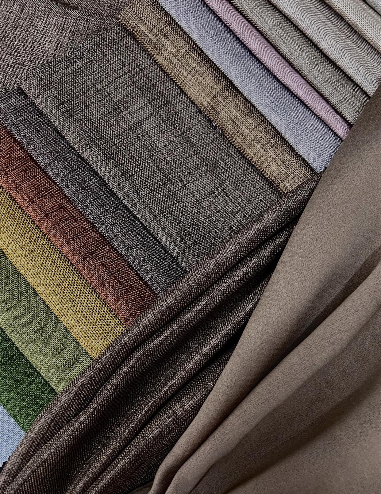 Однотонная ленная штора с подкладкой blackout на тесьме 6 см 200х260 см Коричневый (21309-1457-T47) - фото 7 Однотонная ленная штора с подкладкой blackout на тесьме 6 см 200х260 см Коричневый (21309-1457-T47) - фото 7