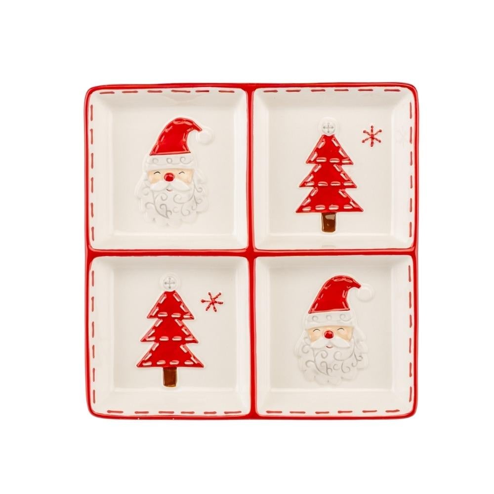 Блюдо новогоднее керамическое Зимние узоры 20,2 см (6038-004) Блюдо новогоднее керамическое Зимние узоры 20,2 см (6038-004)