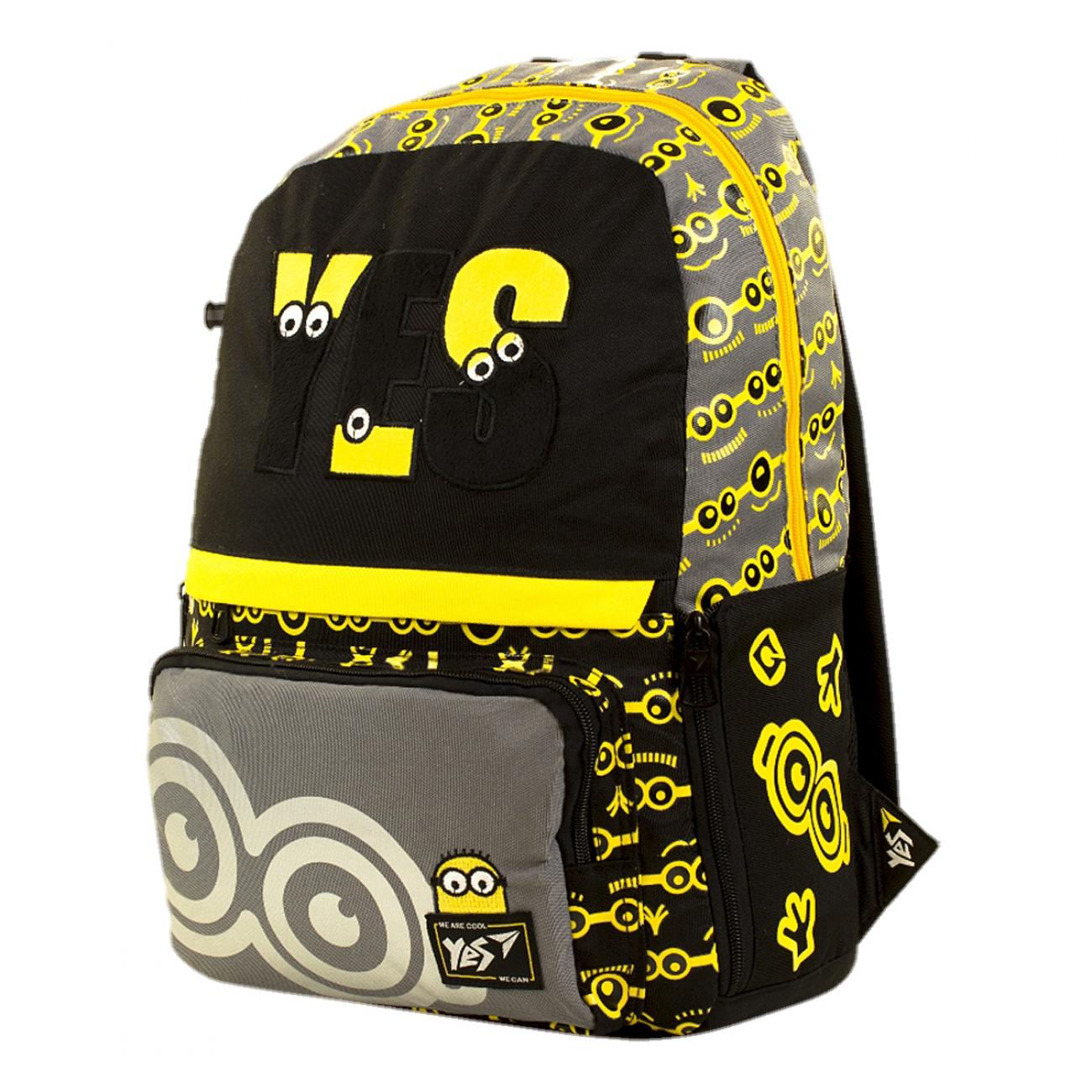 Рюкзак молодежный YES Minions 45x30x14 см 19 л Черный (558291)