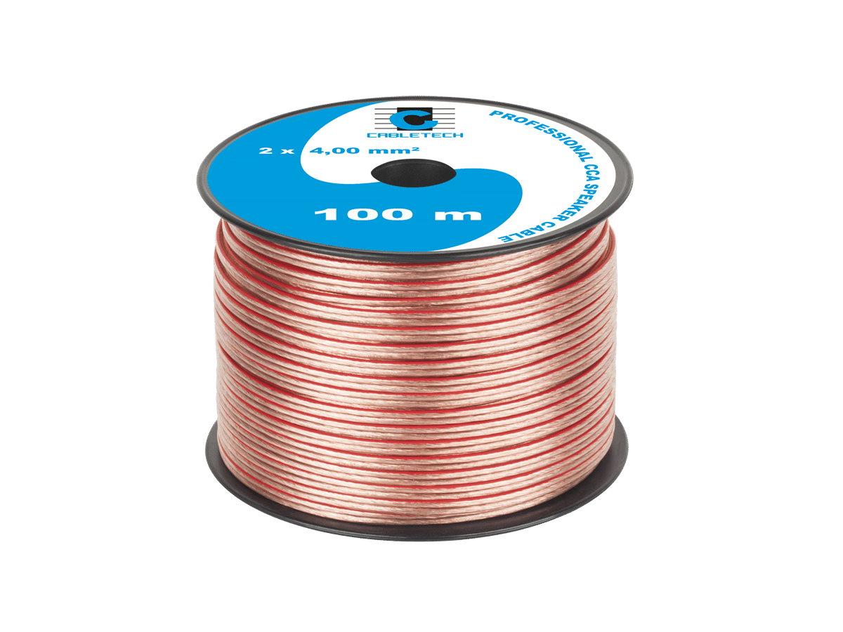 Кабель акустический Cabletech KAB-0361 2 жилы 4,0 мм2 CCA 100 м Прозрачный (2207138627) Кабель акустический Cabletech KAB-0361 2 жилы 4,0 мм2 CCA 100 м Прозрачный (2207138627)