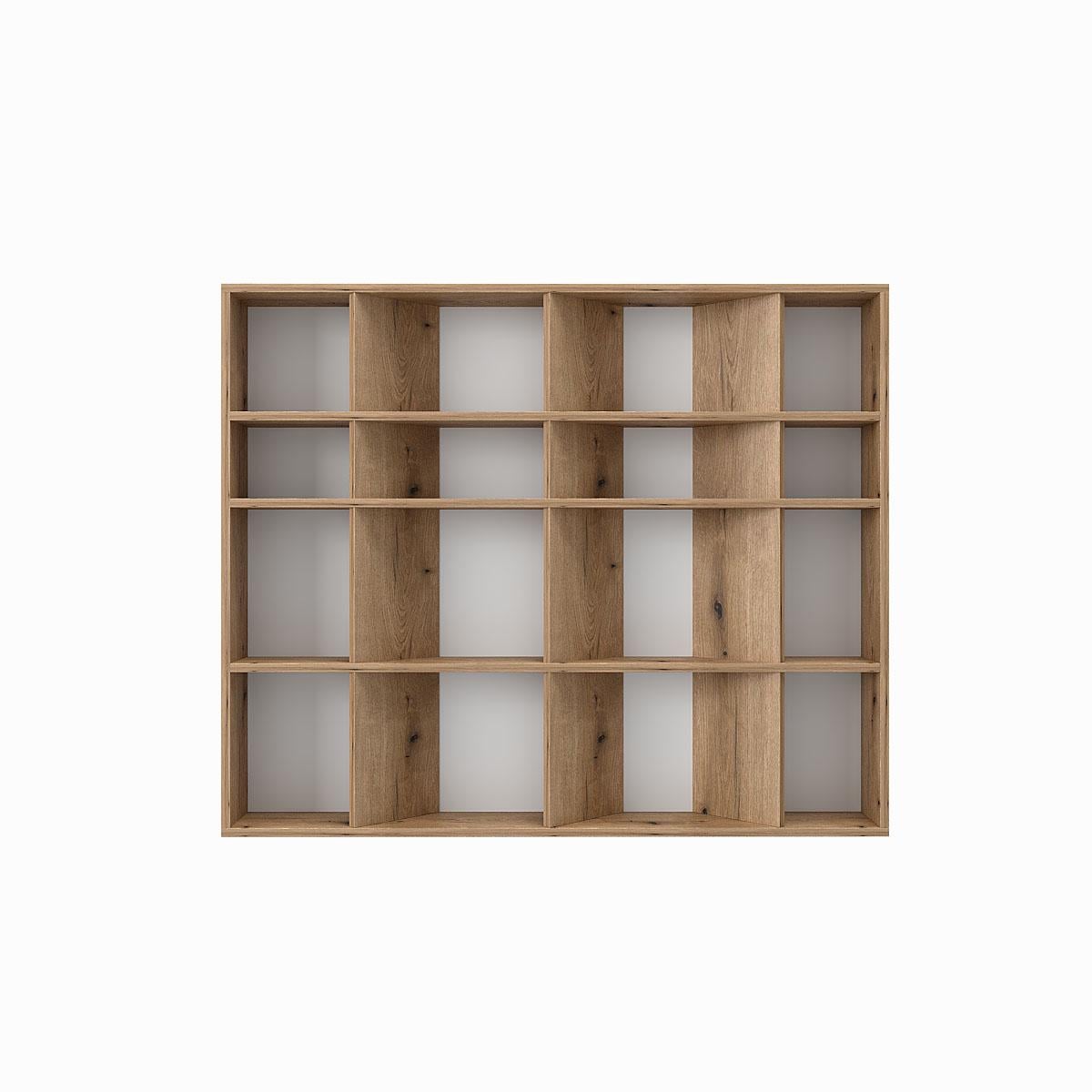 Стеллаж книжный Light №2 1200х160х1000 мм Дуб Эвок прибрежный (GALT14100000000)