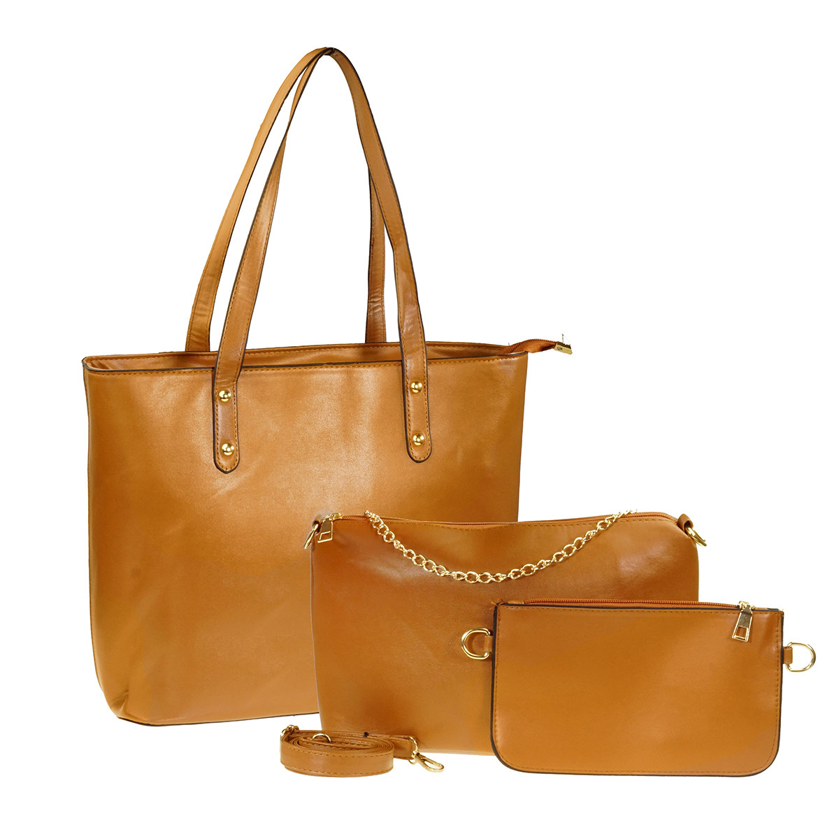 Набор женских сумок Wellamart 3в1 Коричневый (56920001)