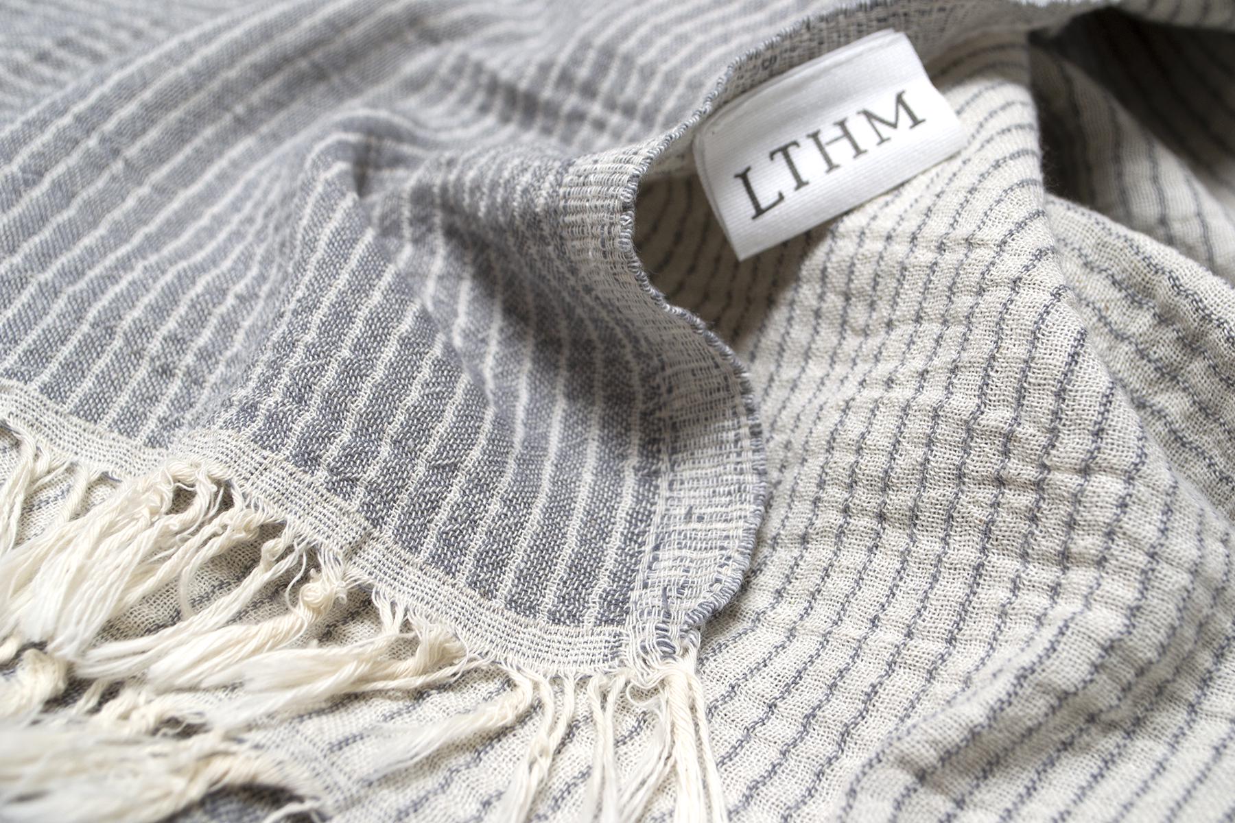 Покривало Lotus Home Premium Stripe 190х225 см Антрацит (26668189) - фото 4 Покривало Lotus Home Premium Stripe 190х225 см Антрацит (26668189) - фото 4