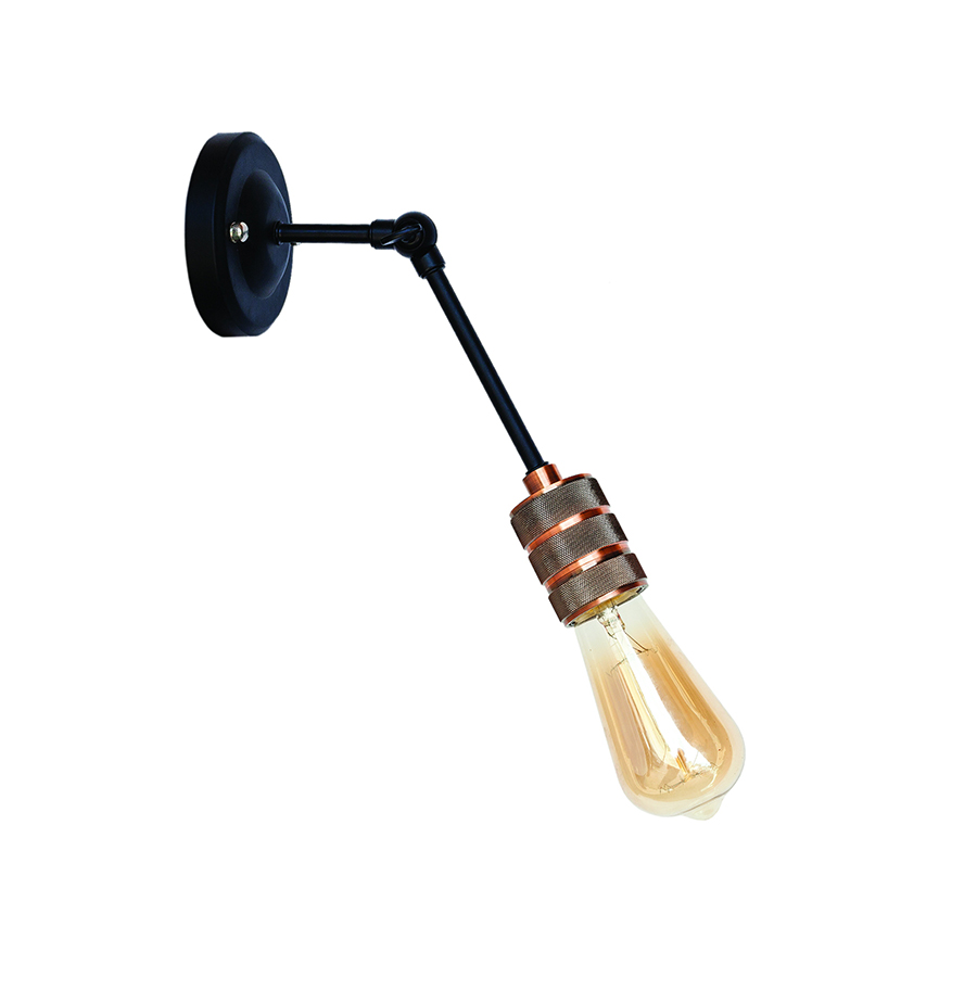 Бра Levistella Lofty індустріальне з патроном AMP21 Чорний/Мідний (1963530484)