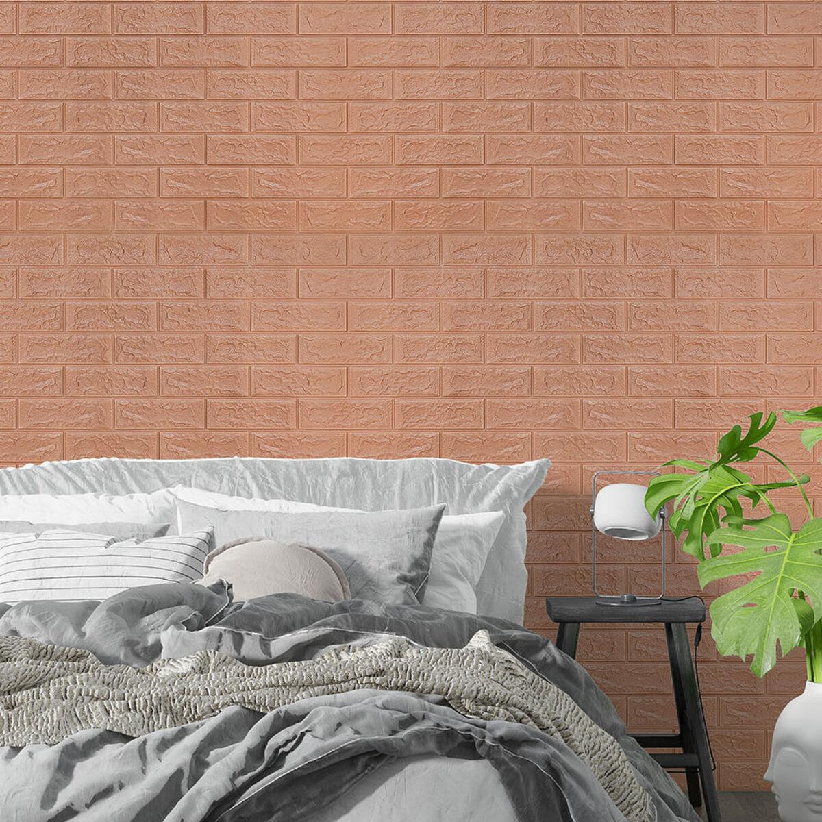 3D-панель Кирпич самоклеящийся 700х770х5 мм Пудровый - фото 5