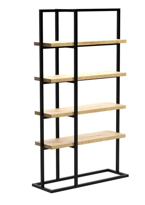 Стеллаж для хранения Loft NS-1718 2130x1200x400 мм Черный (6156d57d3edc877ba85898f1)