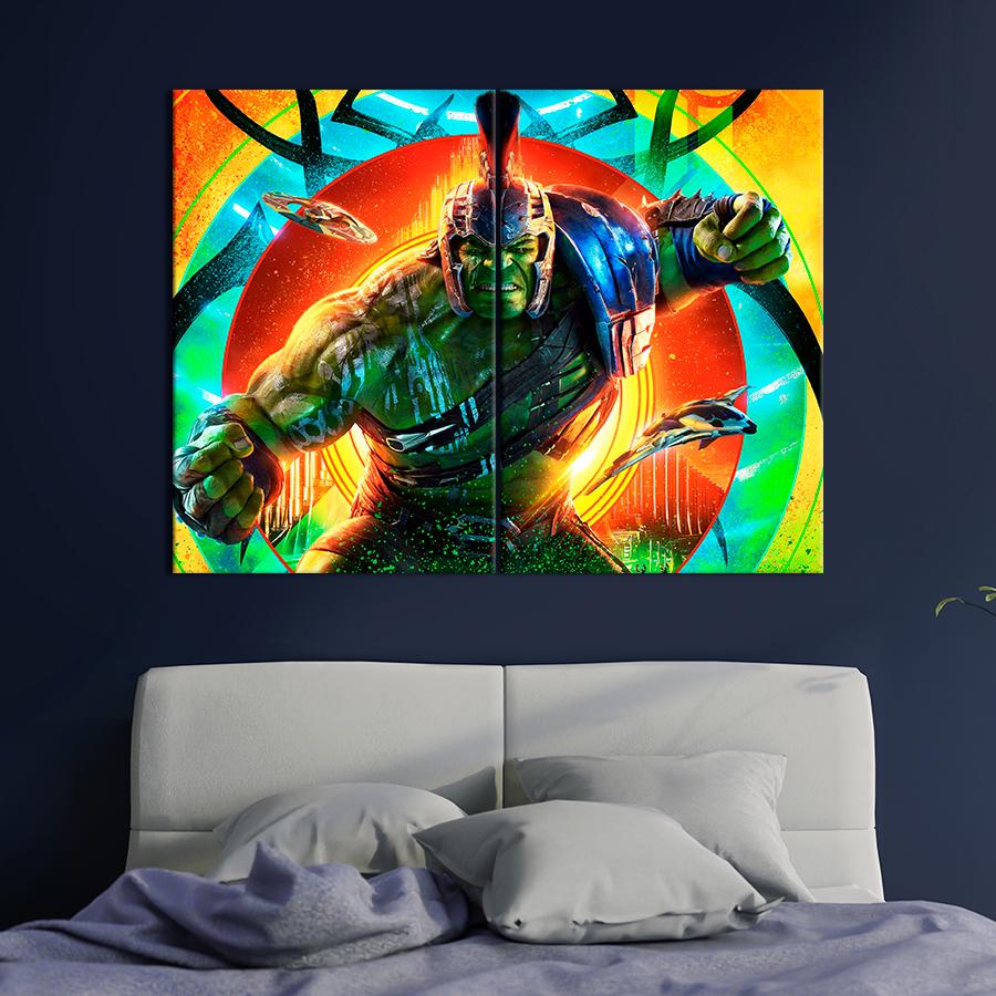 Настінний декор Постер із Халком фільм Тор Рагнарок 111x81 см (A62-2)