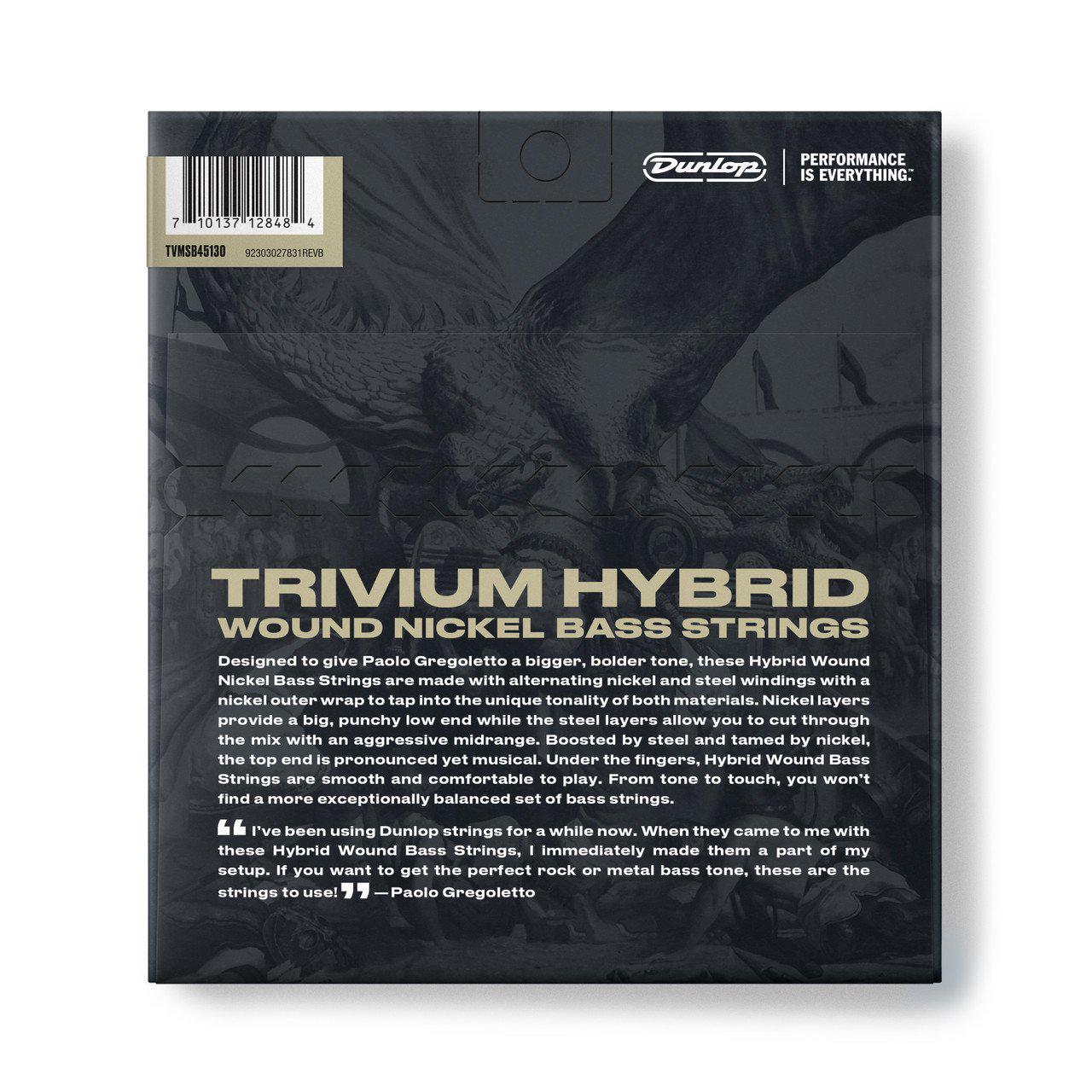 Струны для бас-гитары Dunlop TVMSB45130 Trivium Nickel Wound (128157) - фото 2 Струны для бас-гитары Dunlop TVMSB45130 Trivium Nickel Wound (128157) - фото 2
